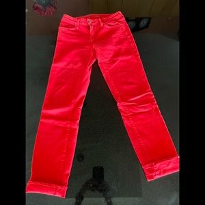 Kate Spade Five Pocket Red Jeans